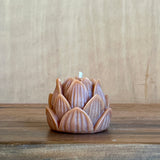 Brown & Black Spec Ceramic/Candle Set