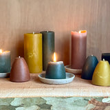 Bell Candle/Candle Plate Set