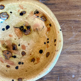 Brown & Black Spec Ceramic/Candle Set