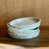 Large Olive Lotus & Ceramic Candle Plate Set