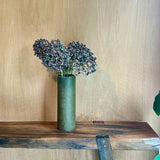 Large Olive Vase & Pillar Candles