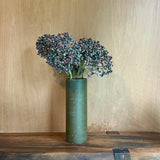 Large Olive Vase & Pillar Candles