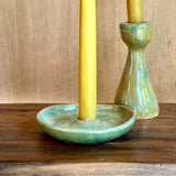 Green/yellow Ceramic/Candle Sets