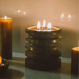 Ridged Stump Candle | Multiple Colours