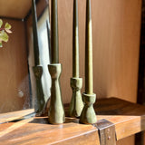 Sage Candle Holder Set