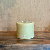 Large Olive Vase & Pillar Candles