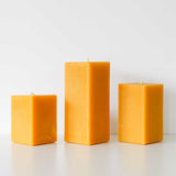 Square Beeswax Pillar Candles