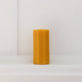 The Hex Collection-Medium with a burn-time of up to 60 hours. 7.5cm in width, 17cm high, weighs 550g. All measurements are at a minimum.