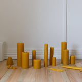 The Authentic Honey Co Beeswax Candle range with the  Dome. 