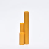 The Timeless Collection Beeswax pillar set. Small, large, medium. A combined burn-time of up to 63 hours.